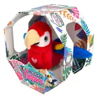 Papagal de pluș interactiv roșu Happy Yappers