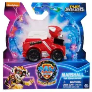 Patrula Cățelușilor Superfilmul: Cursa Eroilor - Figurină Marshall cu vehicul - Spin Master