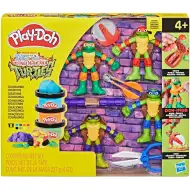 Play-Doh: Set de joacă cu Țestoasele Ninja Cowabunga Creations - Hasbro