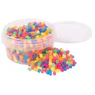 PlayBox: 1000 de mărgele MIDI de 5 mm pentru călcat în culori neon