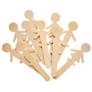 PlayBox: Bețișoare din lemn pentru băieți și fete, set de 10 bucăți, 14 cm