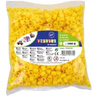PlayBox: Cutie cu 1000 de mărgele MIDI XL de 9 mm pentru călcat, culoare galbenă