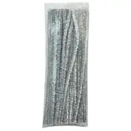 PlayBox: Fire de tinsel argintii, 100 bucăți, 6mm