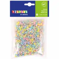 PlayBox: Mărgele MIDI de călcat de 5mm - Culori pastelate, pachet de 1000 bucăți