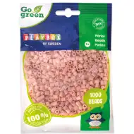 PlayBox: Mărgele MIDI de călcat, verzi, de 5 mm, 1000 de bucăți, în culoare bej deschis.