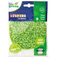 PlayBox: Mărgele MIDI de călcat, verzi, de 5 mm, 1000 de bucăți, în culoare verde deschis.