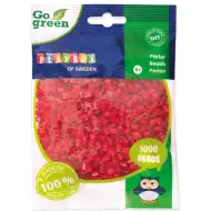 PlayBox: Mărgele MIDI de călcat, verzi, de 5mm, 1000 bucăți, în culoare roșie.