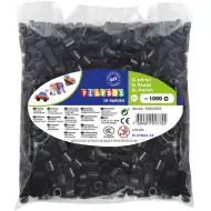 PlayBox: Pachet de mărgele termoadezive XL MAXI de 9 mm, 1000 bucăți, culoare neagră
