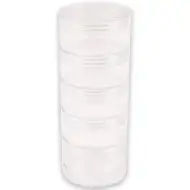 PlayBox: Recipient de depozitare transparent cu etaje, 15 cm.