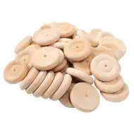PlayBox: Roți din lemn 50 buc 50mm