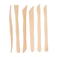 PlayBox: Set de 6 unelte pentru modelare din lemn