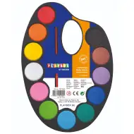 PlayBox: Set de acuarele cu 12 culori și pensulă