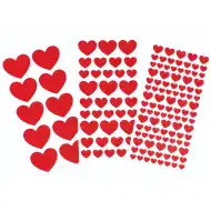 PlayBox: Set de autocolante cu sclipici și inimioare, 146 de bucăți