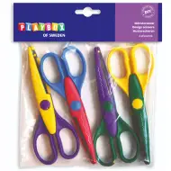 PlayBox: Set de foarfece zigzag, 4 bucăți