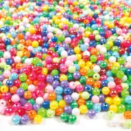 PlayBox: Set de mărgele de cristal din plastic, 2000 bucăți, 6mm
