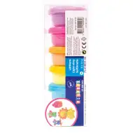 PlayBox: Set de plastilină în culori pastelate, în recipiente, 6x14 grame
