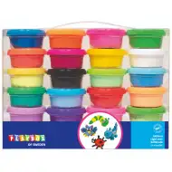 PlayBox: Set de plastilină uscare la aer, 24 de bucăți
