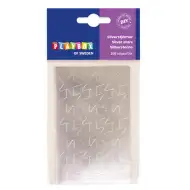 PlayBox: Stele argintii autoadezive, 108 bucăți, 25mm