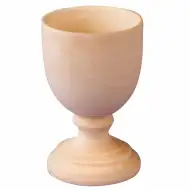PlayBox: Suport pentru ouă din lemn natural, decorabil, cu diametrul de 42mm și înălțimea de 65mm, pachet de 10 bucăți.