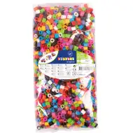 PlayBox: mărgele colorate MIDI XL de 9 mm, pachet cu 2300 de bucăți, termocolante