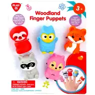 Playgo: Set de 5 marionete pentru degete cu animale din pădure