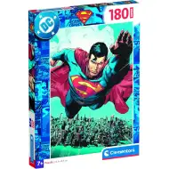 Puzzle DC Comics Superman care zboară deasupra orașului, 180 de piese - Clementoni
