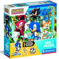 Puzzle HQ cu 180 de piese Sonic, ariciul - Clementoni