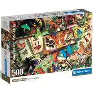 Puzzle compact 500 de piese HQC - Colecționarul de fluturi - Clementoni