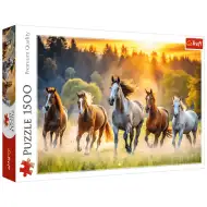 Puzzle cu 1500 de piese - Cai sălbatici - Trefl