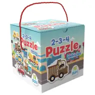 Puzzle cu 2-3-4 piese - Vehicule