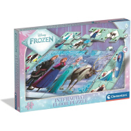 Puzzle de podea interactiv, 24 de piese - Regatul de Gheață - Clementoni