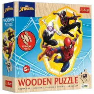 Puzzle din lemn cu 50 de piese Spider-Man - Trefl