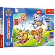 Puzzle sclipitoriu Paw Patrol, 100 piese - Trefl