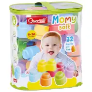 Quercetti: Set de 32 de cuburi de construcție moi Momy Soft
