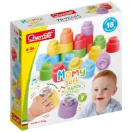 Quercetti: Set de construcție cu 18 cuburi moi și zornăitoare Momy Soft
