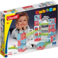 Quercetti: Set de construcție pistă de bile Cuboga, 70 piese