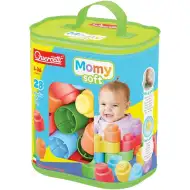 Quercetti: Set de cuburi de construcție moi Momy Soft, 28 piese