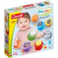 Quercetti: Set de cuburi de construcție senzoriale moi Momy Soft, 8 piese, cu lumină și sunet