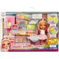 Rainbow High: Set de joacă Cofetărie cu păpușa Kandy Hart