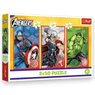 Răzbunătorii: Eroii noștri 3x50 bucăți puzzle - Trefl