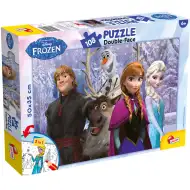 Regatul de Gheață – Puterea prieteniei 2 în 1 puzzle de 108 piese și carte de colorat 50x35cm - Lisciani