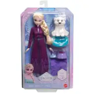 Regatul de Gheață: Set de figurine de joacă Elsa și ursulețul polar mic - Mattel