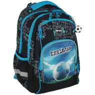Rucsac școlar rotunjit cu model Spirit: Football Champion 3D, dimensiuni 34x26x44cm.