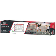 Set CROSS Floorball de joc cu minge, cu 2 bețe și 2 porți - Woodyland