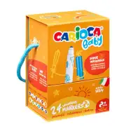 Set de 24 carioci lavabile pentru bebeluși - Carioca