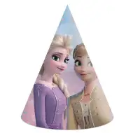 Set de 6 pălării de petrecere din hârtie Frozen 2