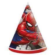 Set de 6 pălării de petrecere din hârtie cu Spider-Man