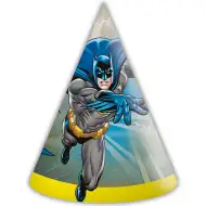 Set de 6 pălării de petrecere din hârtie cu tematică Batman