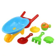 Set de 6 piese pentru nisip cu roabă - Woodyland