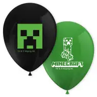 Set de 8 baloane din latex cu model Minecraft